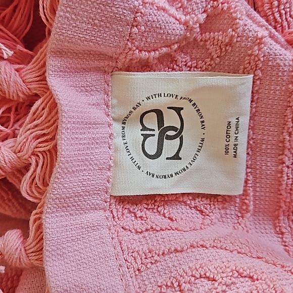 Spell & The Gypsy Collective Seashell Towel Pink - Picture 6 of 7